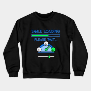 Funny Face Smile Design for happy people.Always smiling. Crewneck Sweatshirt